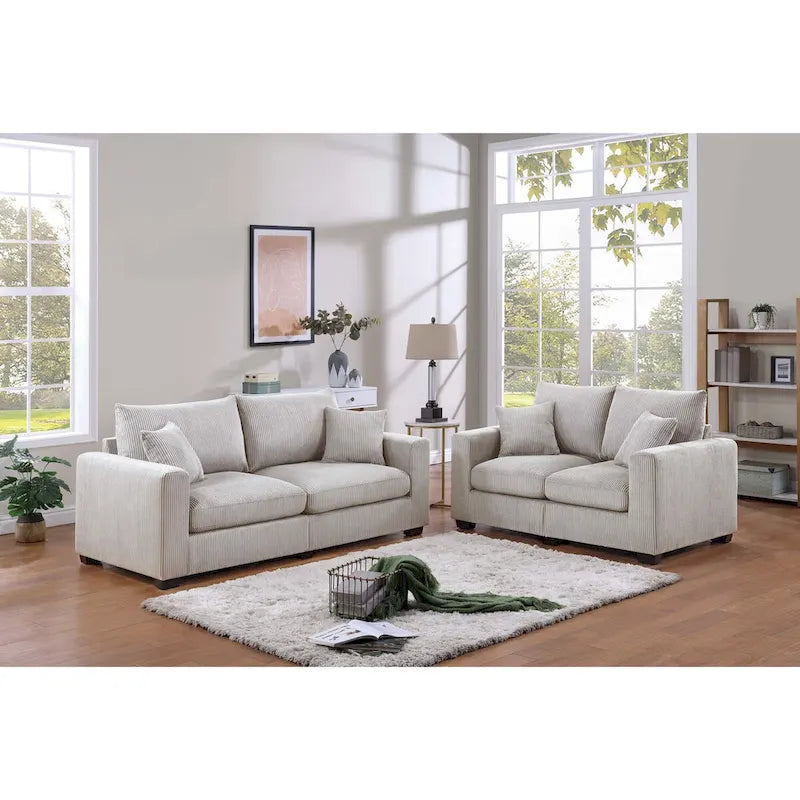 Set di divani Poundex, 2 pezzi