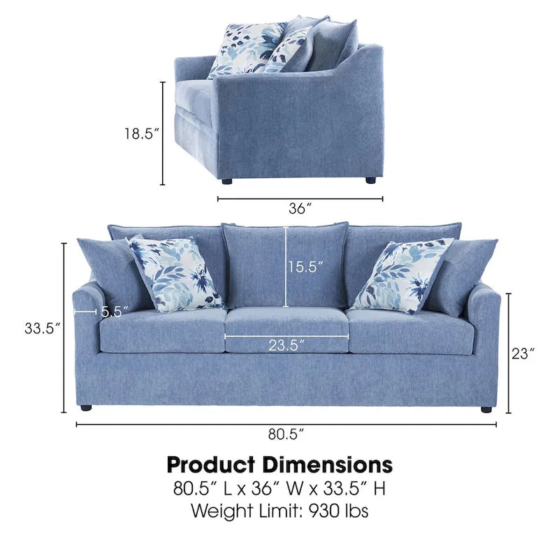 New Classic Furniture Anatasia 2-teiliges Wohnzimmer-Set, hergestellt in den USA