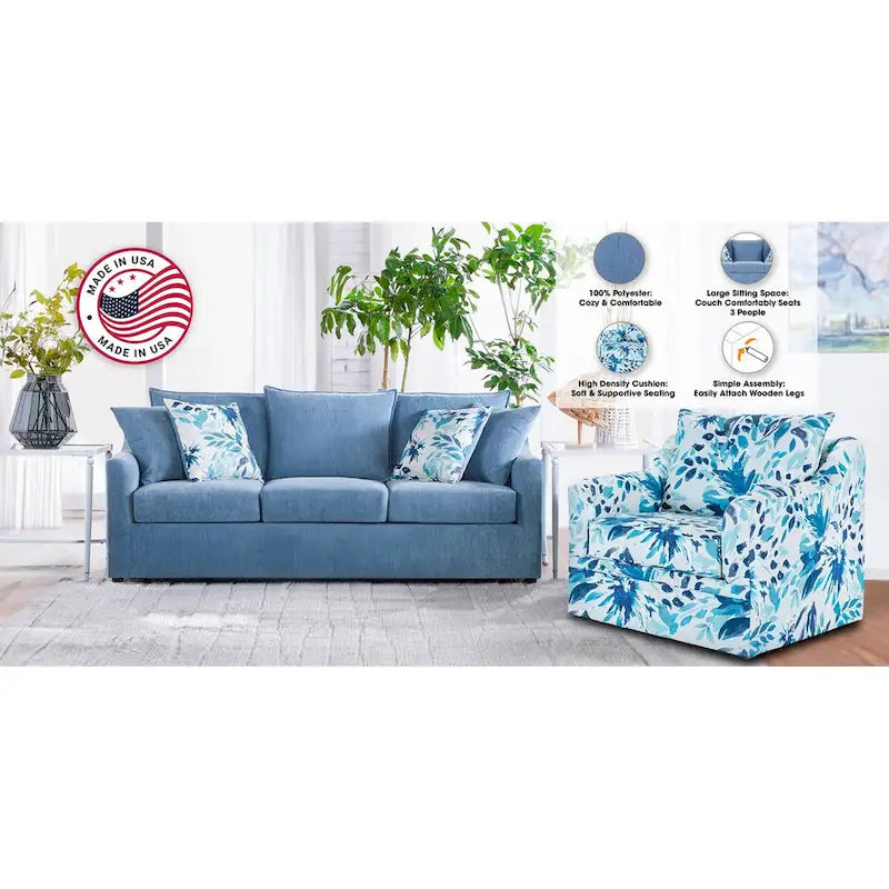New Classic Furniture Anatasia 2-teiliges Wohnzimmer-Set, hergestellt in den USA