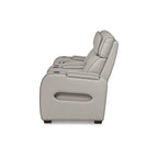 Signature Design by Ashley Boyington graue elektrisch verstellbare Relax-Zweisitzer mit Konsole – 75W x 40D x 44H