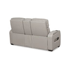 Signature Design by Ashley Boyington graue elektrisch verstellbare Relax-Zweisitzer mit Konsole – 75W x 40D x 44H
