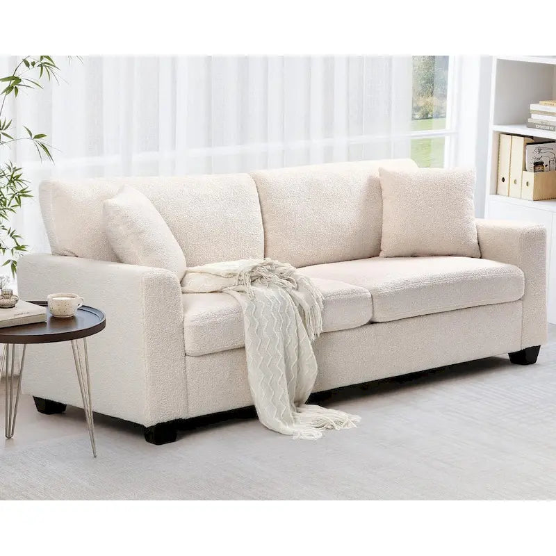 Duża sofa dwuosobowa o szerokości 83 cali, nowoczesna kanapa z głębokim siedziskiem