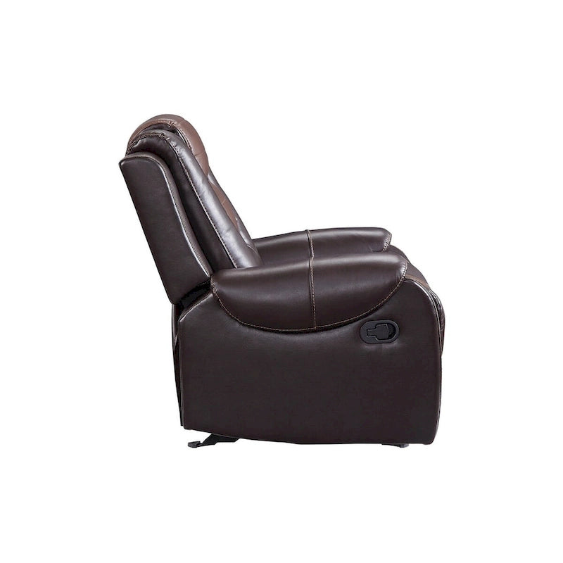 Set da soggiorno Grete marrone in ecopelle premium