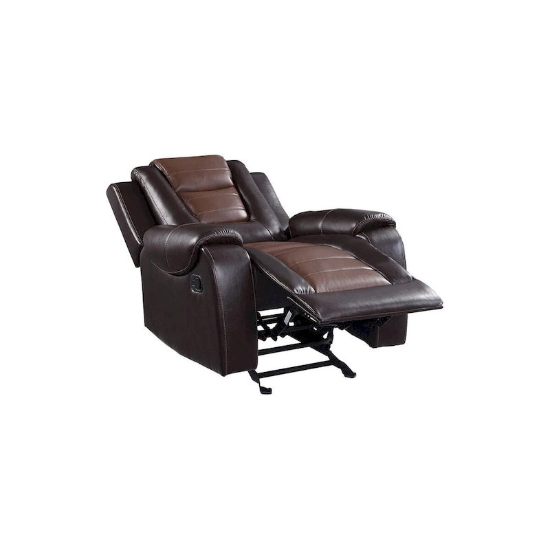 Set da soggiorno Grete marrone in ecopelle premium