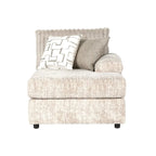 Divano componibile Roundhill Furniture Nason in velluto a coste larghe, con chaise longue, poltrona e pouf