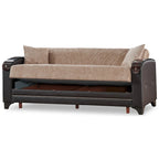 Conjunto de sala de estar moderno Somali de 3 piezas, cómodo y convertible en cama: un sofá, un sofá de dos plazas y un sillón