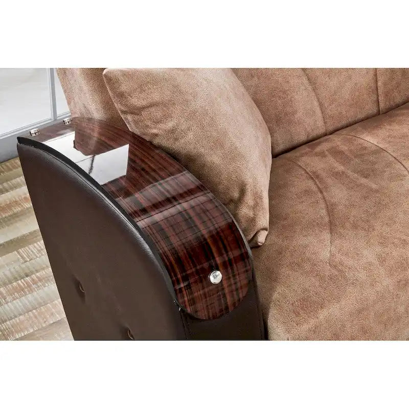 Conjunto de sala de estar moderno Somali de 3 piezas, cómodo y convertible en cama: un sofá, un sofá de dos plazas y un sillón