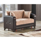 Conjunto de sala de estar moderno Somali de 3 piezas, cómodo y convertible en cama: un sofá, un sofá de dos plazas y un sillón