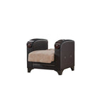 Conjunto de sala de estar moderno Somali de 3 piezas, cómodo y convertible en cama: un sofá, un sofá de dos plazas y un sillón