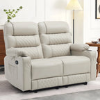Elektrischer Relax-Zweisitzer MCombo, elektrisch verstellbares Sofa mit Wärme- und Vibrationsfunktion, USB-Anschlüssen und Getränkehaltern PR622