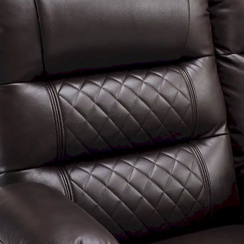 Elektrischer Relax-Zweisitzer MCombo, elektrisch verstellbares Sofa mit Wärme- und Vibrationsfunktion, USB-Anschlüssen und Getränkehaltern PR622