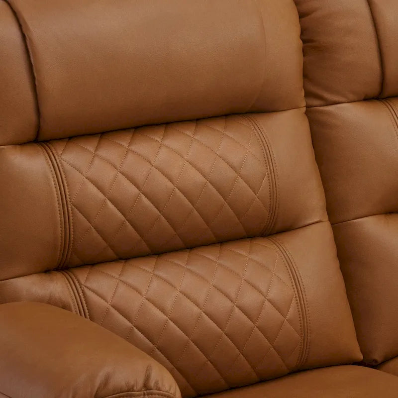 Elektrischer Relax-Zweisitzer MCombo, elektrisch verstellbares Sofa mit Wärme- und Vibrationsfunktion, USB-Anschlüssen und Getränkehaltern PR622