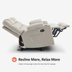 Elektrischer Relax-Zweisitzer MCombo, elektrisch verstellbares Sofa mit Wärme- und Vibrationsfunktion, USB-Anschlüssen und Getränkehaltern PR622