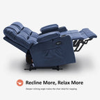 Elektrischer Relax-Zweisitzer MCombo, elektrisch verstellbares Sofa mit Wärme- und Vibrationsfunktion, USB-Anschlüssen und Getränkehaltern PR622