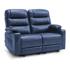 Elektrischer Relax-Zweisitzer MCombo, elektrisch verstellbares Sofa mit Wärme- und Vibrationsfunktion, USB-Anschlüssen und Getränkehaltern PR622