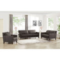 Hydeline Ennis set van topnerfleer met bank, loveseat en fauteuil – bank, loveseat, fauteuil