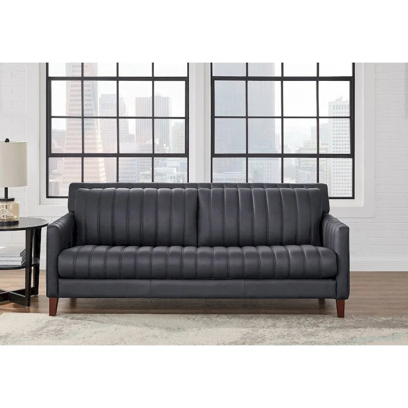 Hydeline Ennis set van topnerfleer met bank, loveseat en fauteuil – bank, loveseat, fauteuil