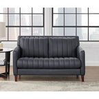 Hydeline Ennis set van topnerfleer met bank, loveseat en fauteuil – bank, loveseat, fauteuil