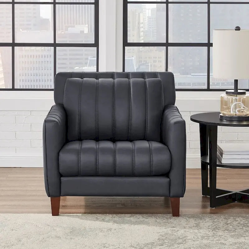 Hydeline Ennis set van topnerfleer met bank, loveseat en fauteuil – bank, loveseat, fauteuil