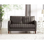 Hydeline Ennis set van topnerfleer met bank, loveseat en fauteuil – bank, loveseat, fauteuil