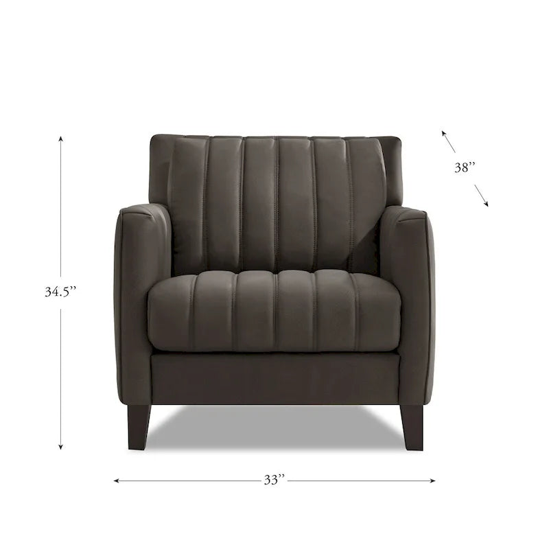 Hydeline Ennis set van topnerfleer met bank, loveseat en fauteuil – bank, loveseat, fauteuil