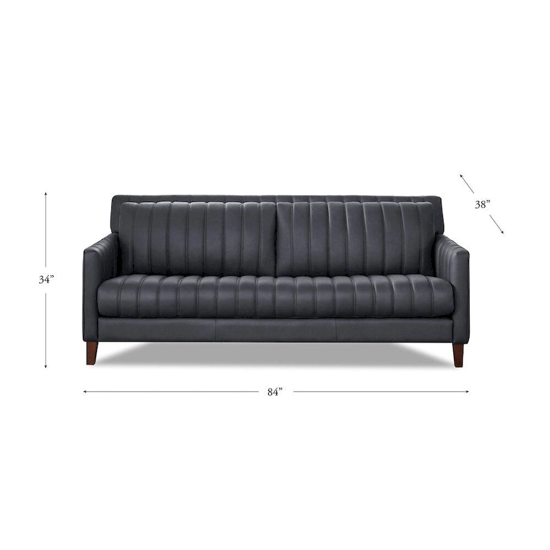 Hydeline Ennis set van topnerfleer met bank, loveseat en fauteuil – bank, loveseat, fauteuil