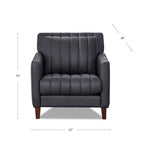 Hydeline Ennis set van topnerfleer met bank, loveseat en fauteuil – bank, loveseat, fauteuil