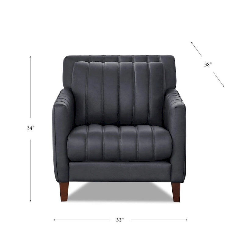 Hydeline Ennis set van topnerfleer met bank, loveseat en fauteuil – bank, loveseat, fauteuil