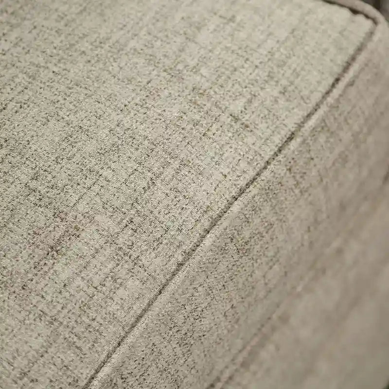 Ensemble de canapés 2 pièces Chetbert, tissu crème rembourré, style transitionnel, par Furniture of America