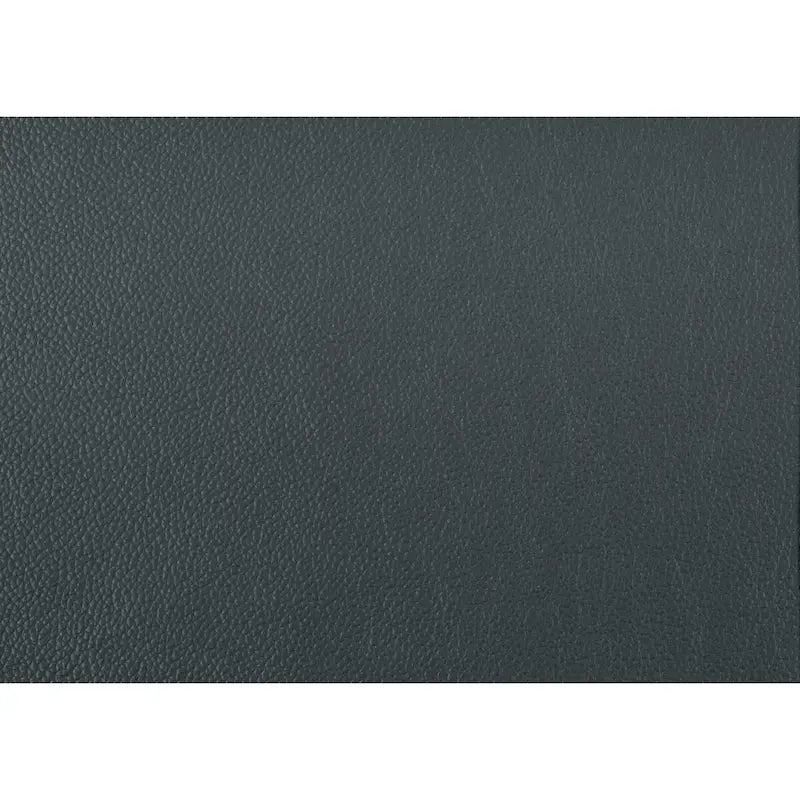Causeuse Roxine en cuir pleine fleur gris foncé