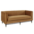 Devote getuftetes Loveseat aus Performance-Samt mit Kanalheftung