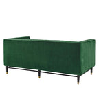 Devote getuftetes Loveseat aus Performance-Samt mit Kanalheftung