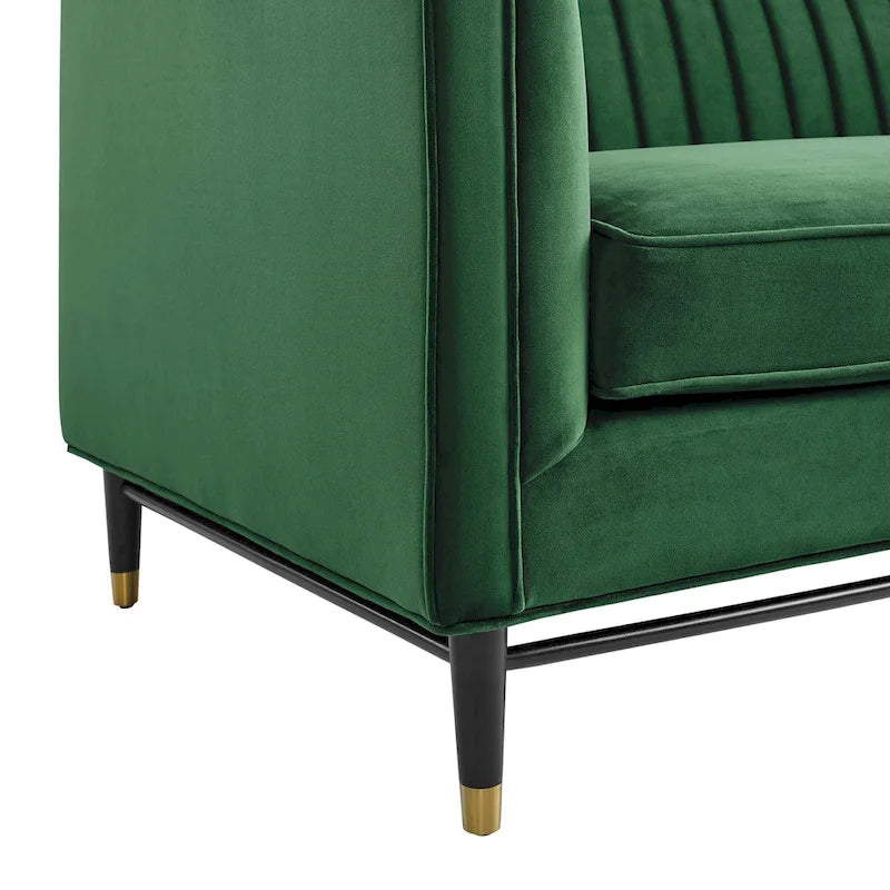 Devote getuftetes Loveseat aus Performance-Samt mit Kanalheftung