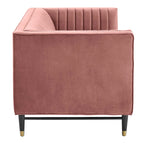 Devote getuftetes Loveseat aus Performance-Samt mit Kanalheftung