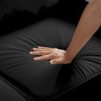 Moderne tweezitsbank voor de woonkamer, kleine bank met fluwelen bekleding - 51.5L x 29 W x 34.25 H, zithoogte: 18