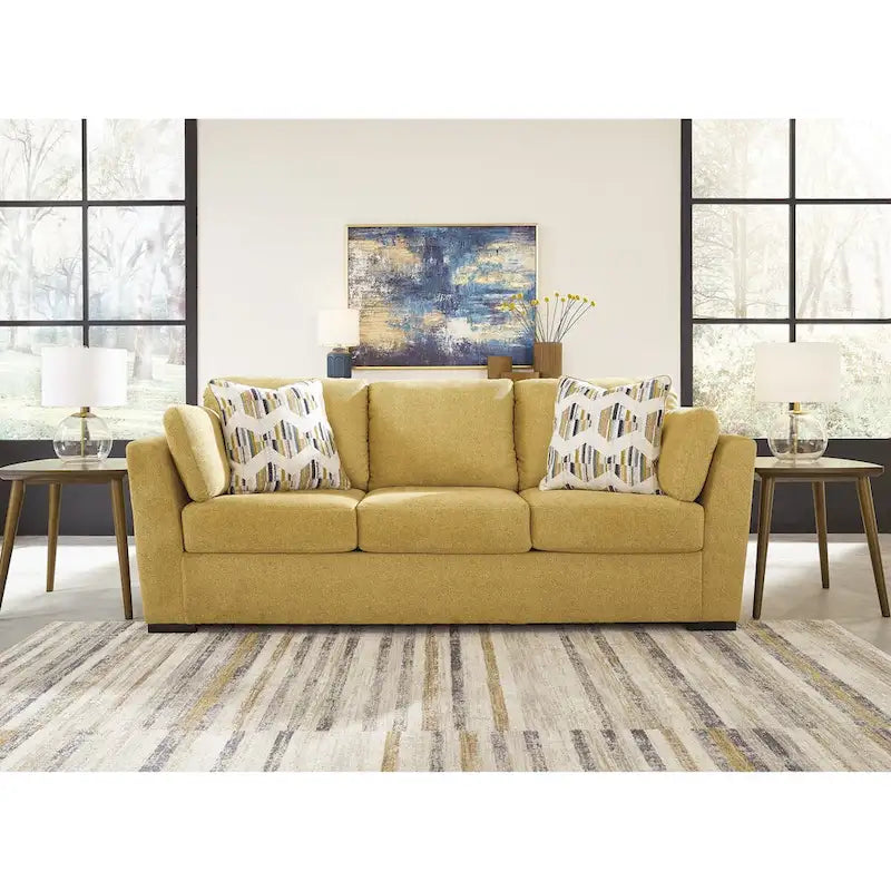 Roundhill Furniture Clareen 3-teiliges Wohnzimmer-Set, Sofa, Zweisitzer und Cutler-Sessel