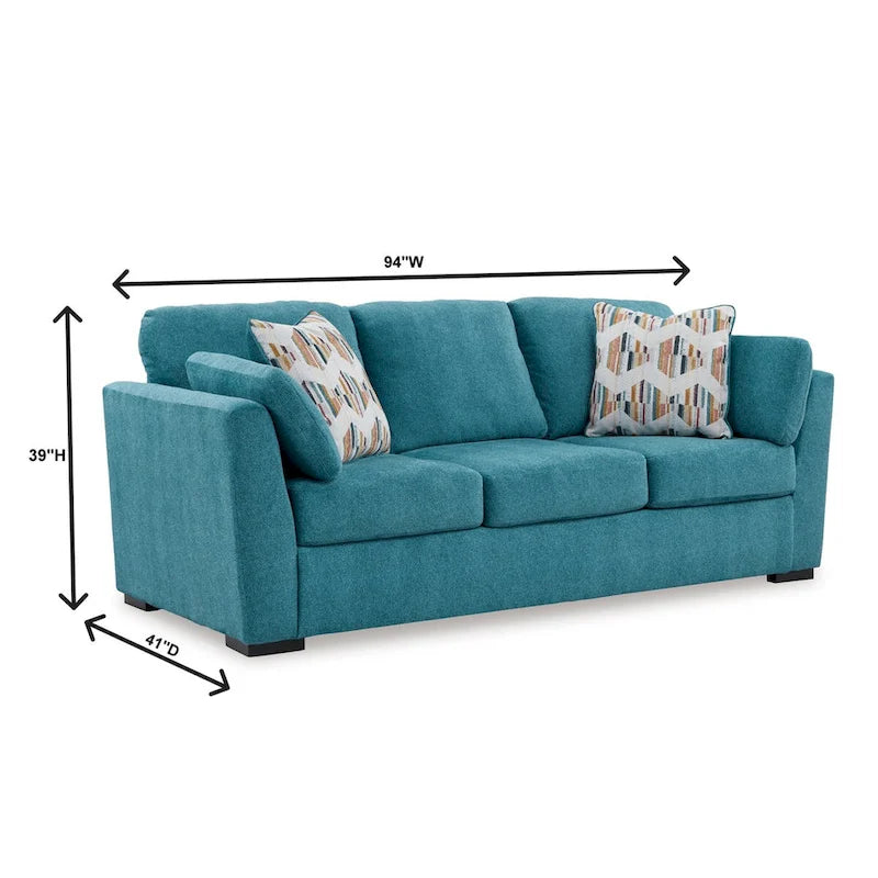 Roundhill Furniture Clareen 3-teiliges Wohnzimmer-Set, Sofa, Zweisitzer und Cutler-Sessel