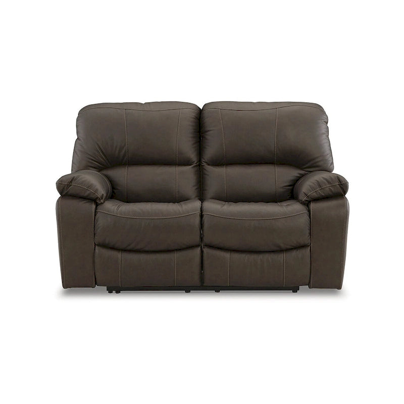 Rozkładana elektrycznie sofa dwuosobowa Signature Design by Ashley Leesworth w kolorze brązowym - 65W x 41D x 41H