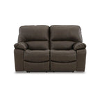 Rozkładana elektrycznie sofa dwuosobowa Signature Design by Ashley Leesworth w kolorze brązowym - 65W x 41D x 41H