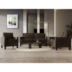 CraftPorch 3-teiliges Wohnzimmer-Set aus Cord, im Mid-Century-Modern-Stil, mit Samtbezug