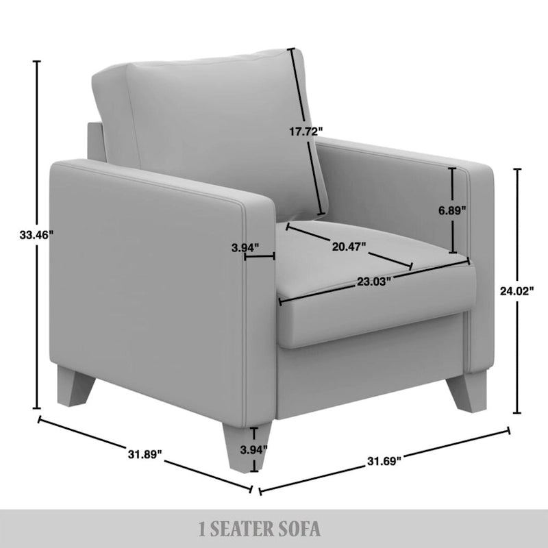 CraftPorch 3-teiliges Wohnzimmer-Set aus Cord, im Mid-Century-Modern-Stil, mit Samtbezug