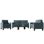 CraftPorch 3-teiliges Wohnzimmer-Set aus Cord, im Mid-Century-Modern-Stil, mit Samtbezug