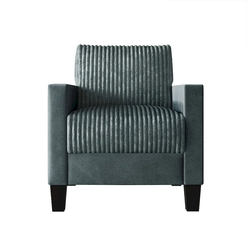 CraftPorch 3-teiliges Wohnzimmer-Set aus Cord, im Mid-Century-Modern-Stil, mit Samtbezug