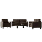 CraftPorch 3-teiliges Wohnzimmer-Set aus Cord, im Mid-Century-Modern-Stil, mit Samtbezug