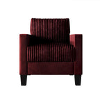CraftPorch 3-teiliges Wohnzimmer-Set aus Cord, im Mid-Century-Modern-Stil, mit Samtbezug