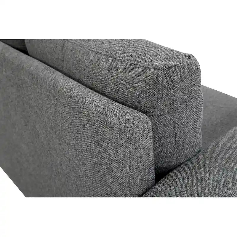 Canapé 2 places compact moderne du milieu du siècle Miles, avec coussins de dossier réversibles, grand modèle