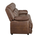 Worthington 3-teiliges Sofa-Set, dunkelbraun gepolstert