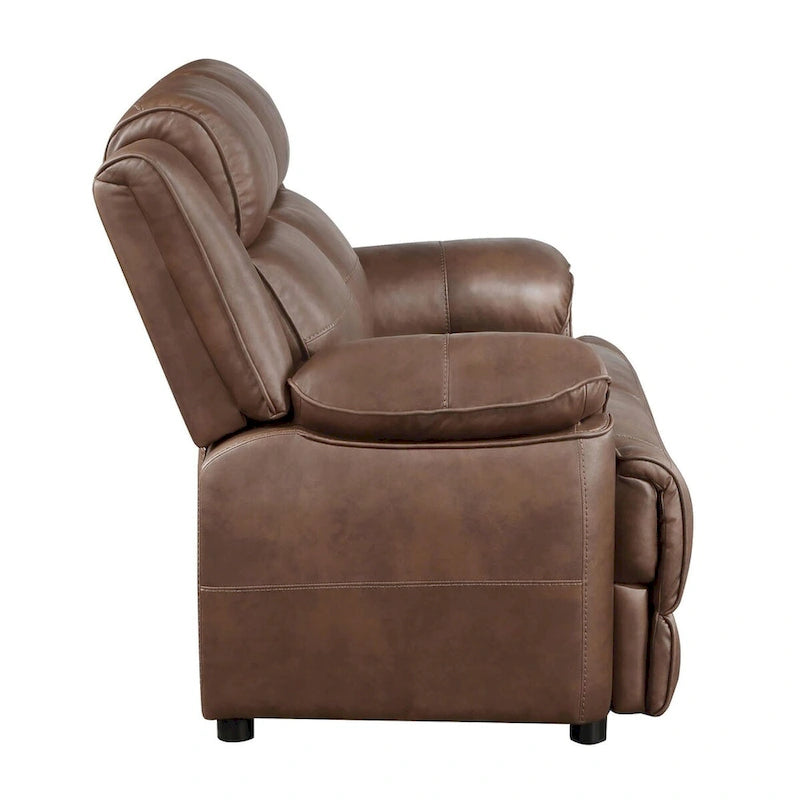 Worthington 3-teiliges Sofa-Set, dunkelbraun gepolstert