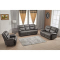 Betsy Furniture 3-teiliges Wohnzimmer-Set aus Kunstleder mit Relaxfunktion, Sofa, Loveseat und Gleitsessel