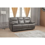 Betsy Furniture 3-teiliges Wohnzimmer-Set aus Kunstleder mit Relaxfunktion, Sofa, Loveseat und Gleitsessel